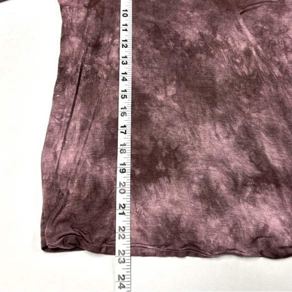 American Eagle Soft & Sexy Top Size M Bell Sleeve Faux Wrap Purple Tie D… - Picture 10 of 10